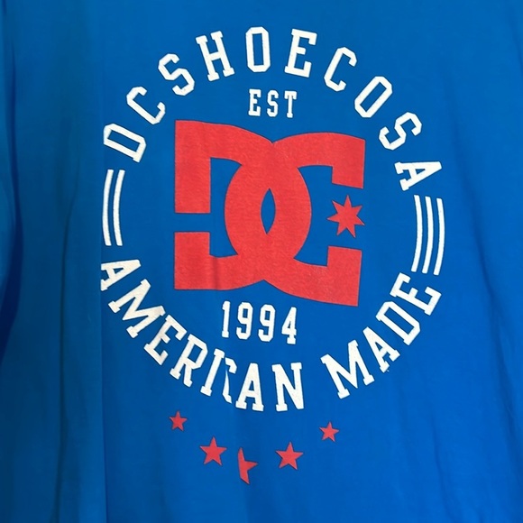 DC Shoes Blue Graphic T-Shirt vintage - Picture 4 of 9
